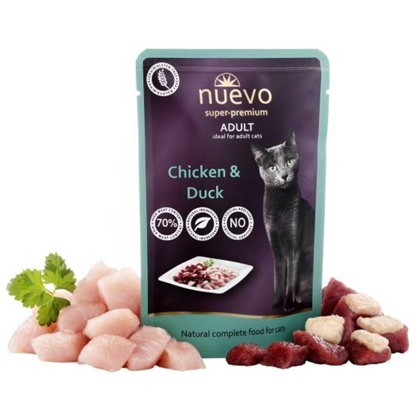 NUEVO CAT Adult Chicken & Duck vrećica 85 g