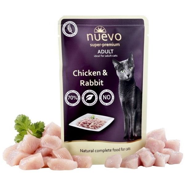 NUEVO CAT Adult Chicken & Rabbit vrećica 85 g