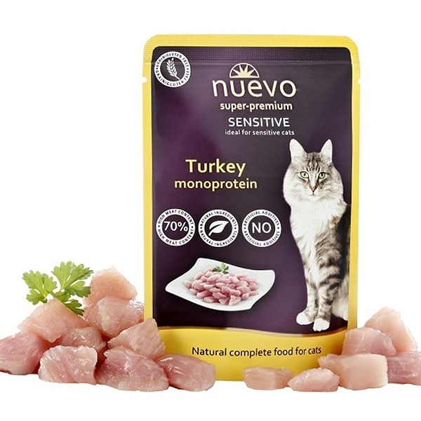 NUEVO CAT Sensitive Turkey Monoprotein vrećica 85 g