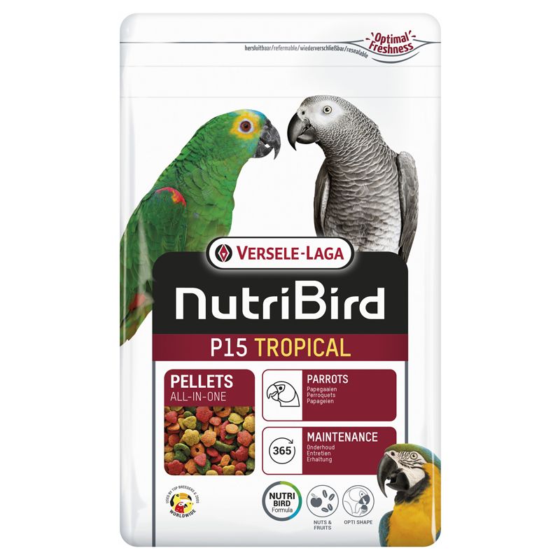 Versele Laga NutriBird P15 Tropical 1kg - suho krmivo za papige