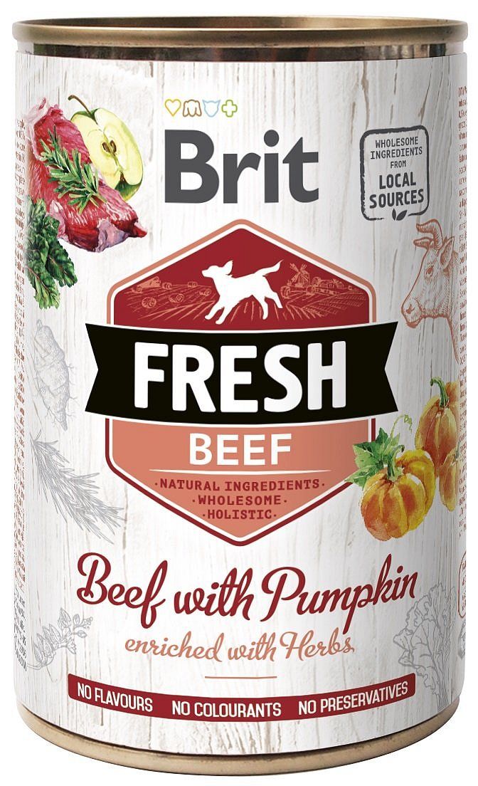 Konzerva Brit Fresh Govedina s Bundeve 400 g