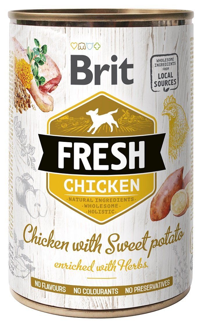 Konzerva Brit Fresh Chicken with Sweet potato 400 g
