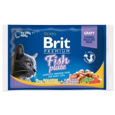 Konzervice BRIT Premium Cat Fish Plate 4 x 100 g