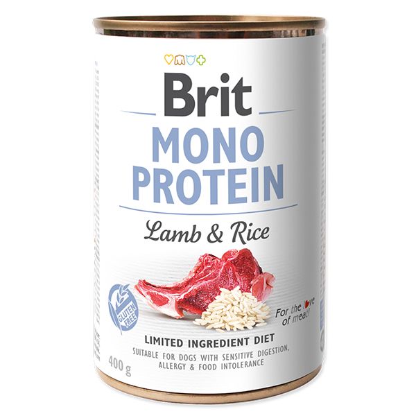 Konzerva Brit Mono Protein Janjetina & Riža, 400 g