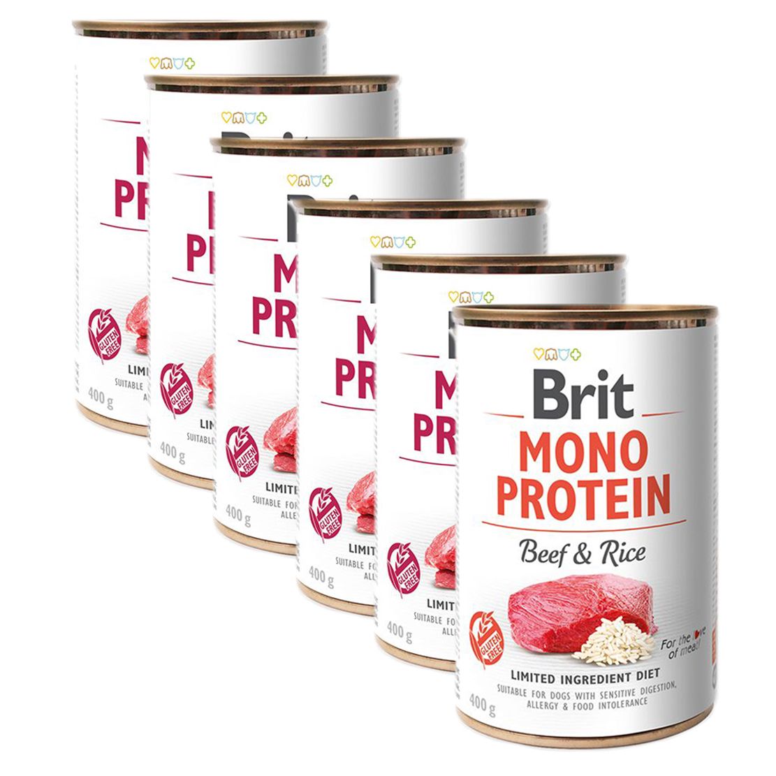 Konzerva Brit Mono Protein Govedina & Riža, 6 x 400 g
