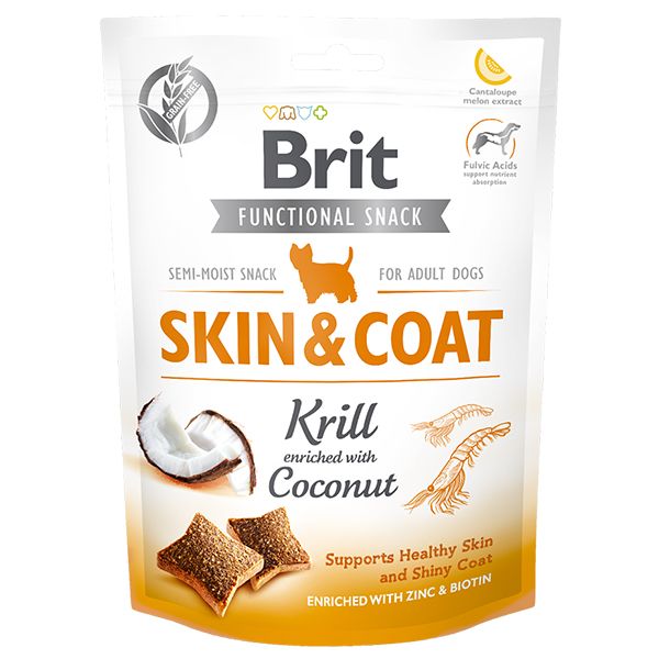 Brit Care Dog Functional Snack SKIN & COAT Krill 150 g