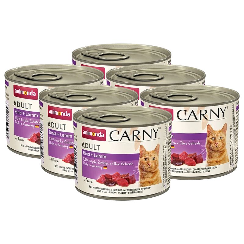 Animonda Carny Adult govedina + jagnjetina 6 x 200 g