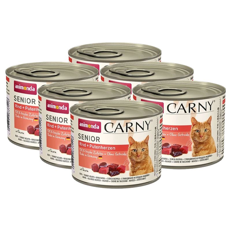 Krmivo CARNY SENIOR govedina + pureće srce 6 x 200 g