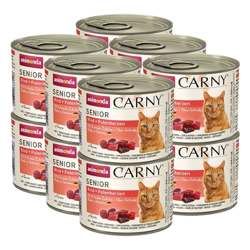 Krmivo CARNY SENIOR govedina + pureće srce 12 x 200 g
