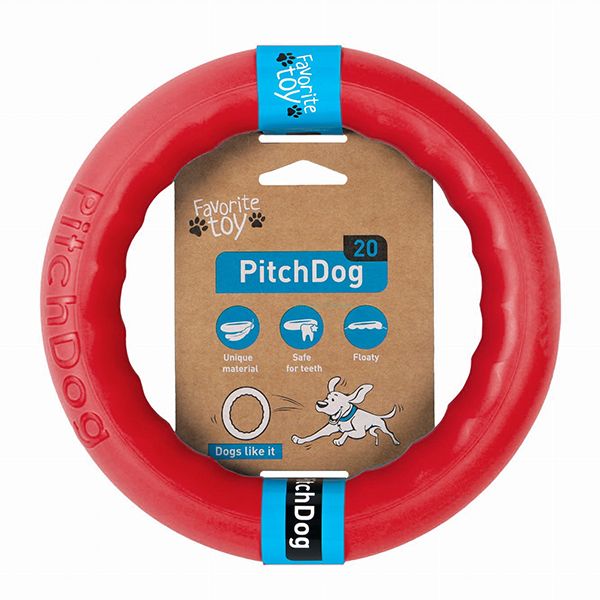 Igračka za psa Pitch Dog 20 cm, crvena