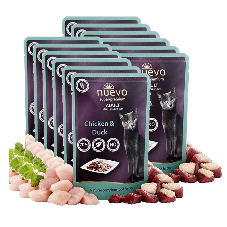 NUEVO CAT Adult Chicken & Duck vrećica 12 x 85 g
