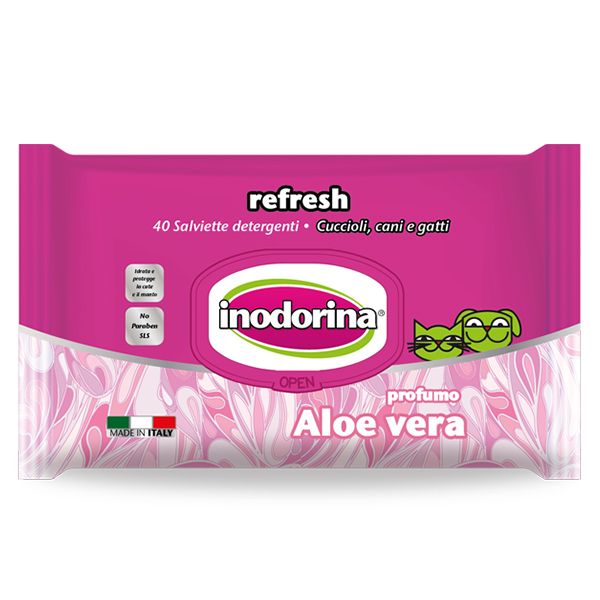 Inodorina Aloe Vera maramice 40 kom