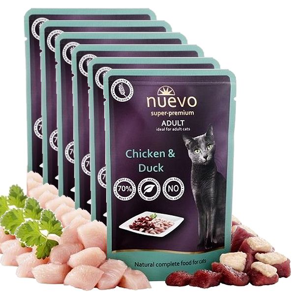 NUEVO CAT Adult Chicken & Duck vrećica 6 x 85 g