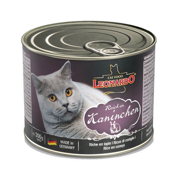 Konzerve za mačke Leonardo - Zec 200g