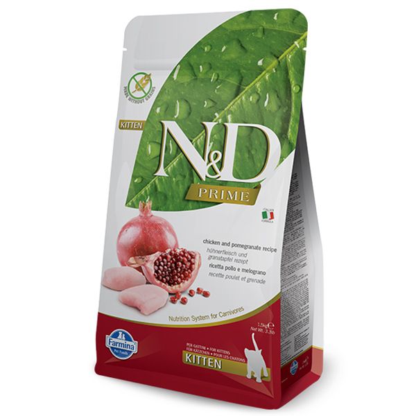 Farmina N&D cat Prime KITTEN Piletina & Granat 10 kg