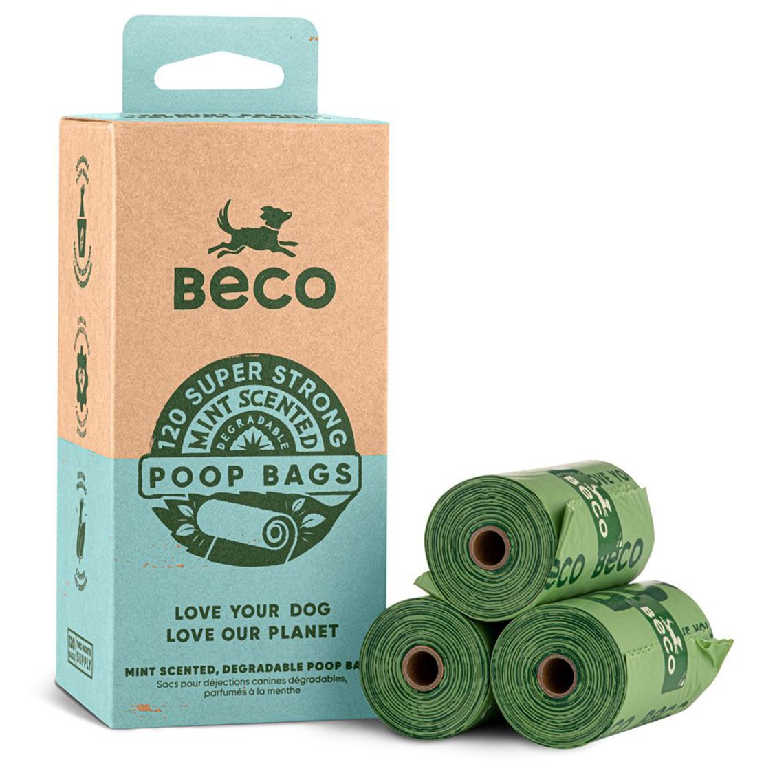Beco Bags ekološke vrećice, 120 kom PEPPERMINT