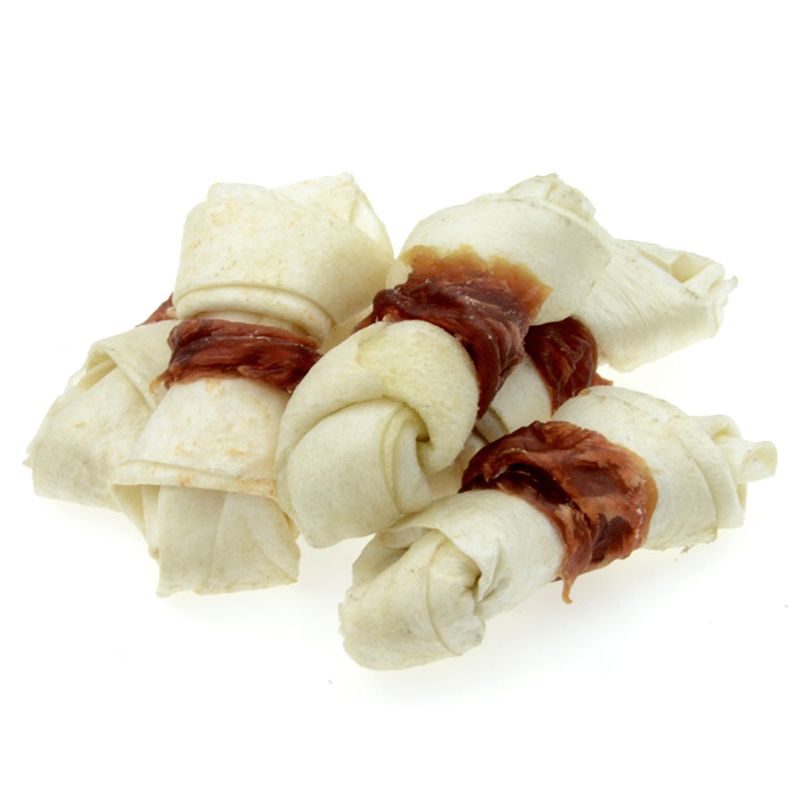 SALAČ Čvor od bivolje kože s mesom patke 10 cm, 300 g