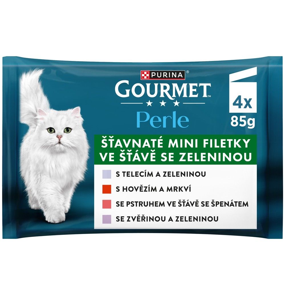 Gourmet Perle, mini fileti s povrćem u umaku 4 x 85 g