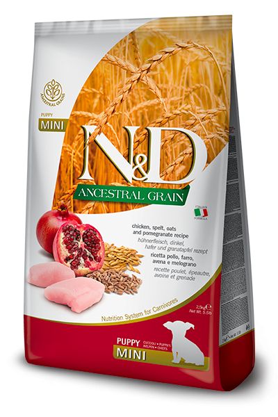 Farmina N&D dog LG PUPPY MINI Piletina & Granat 2,5 kg