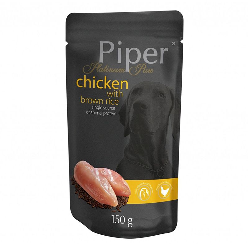 Konzerva Piper Platinum Pure piletina i smeđa riža 150 g