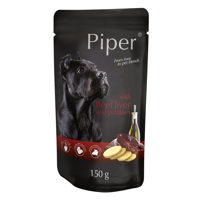 Konzerva Piper Adult s goveđim jetrom i krumpirom 150 g