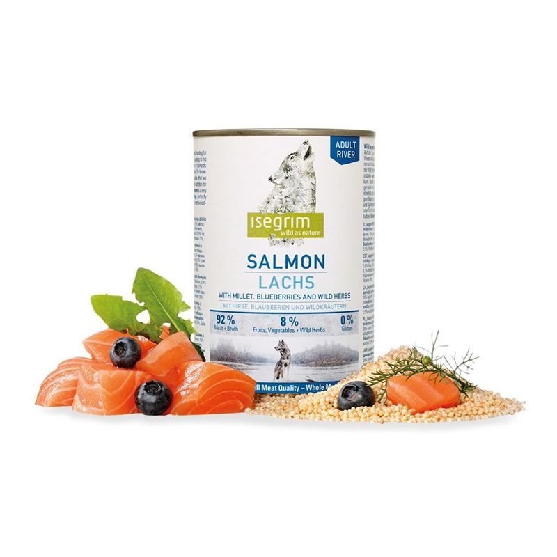 ISEGRIM Adult River: Losos s proso i borovnicama 400 g
