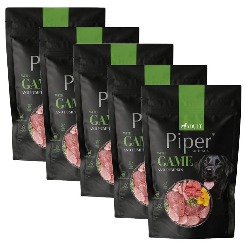 Konzerva Piper Adult s divljači i bundevom 5 x 500 g