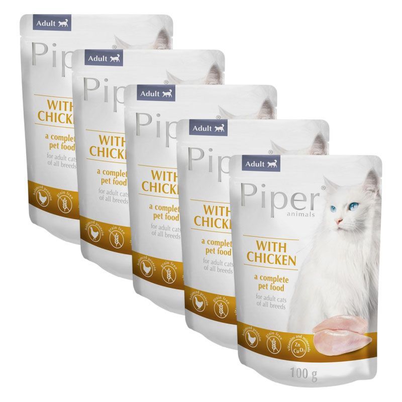 Konzerva Piper Cat Adult s piletinom 5 x 100 g