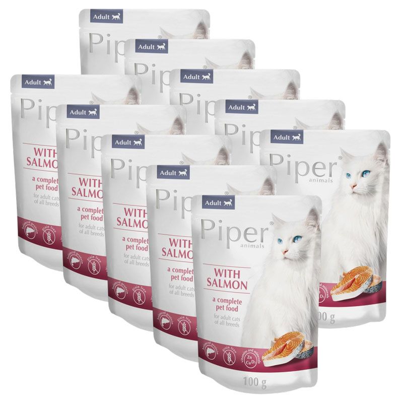 Konzerva Piper Cat Adult s lososom 10 x 100 g