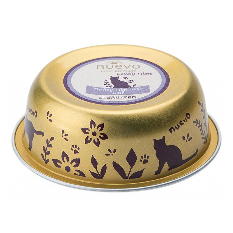 NUEVO Cat Adult Sterilized Turkey Filet with Calf 85 g