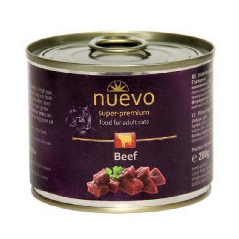 Konzerva NUEVO CAT Adult Govedina 200 g