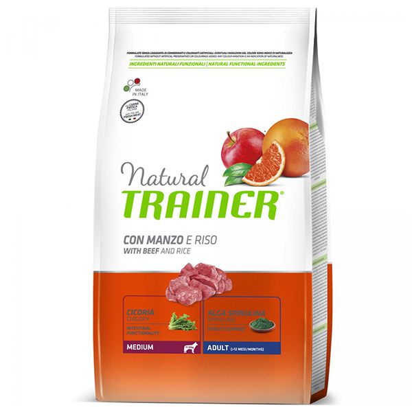 Trainer Natural Adult Medium, govedina i riža 3 kg