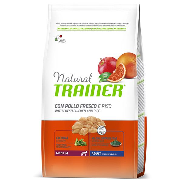 Trainer Natural Adult Medium, piletina i riža 3 kg