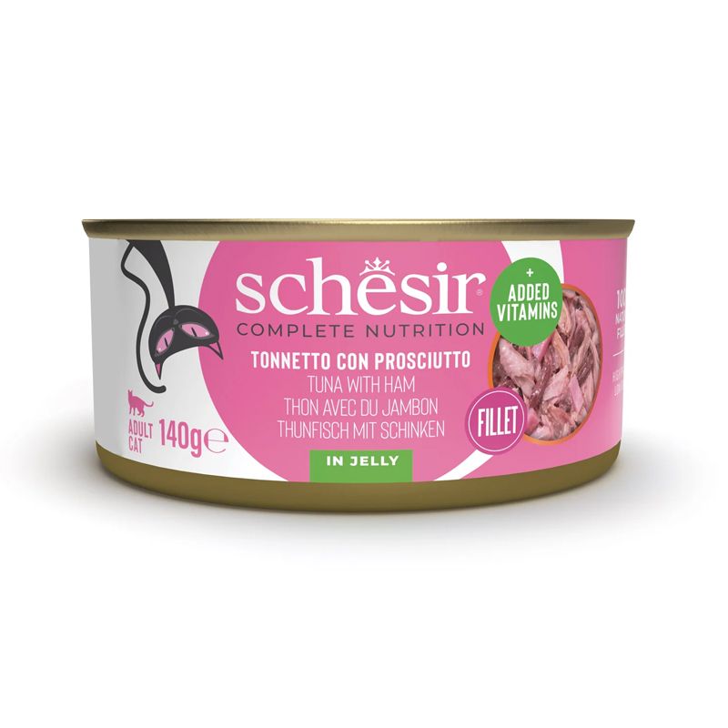 Schesir cat tuna s šunkom v želé 140 g