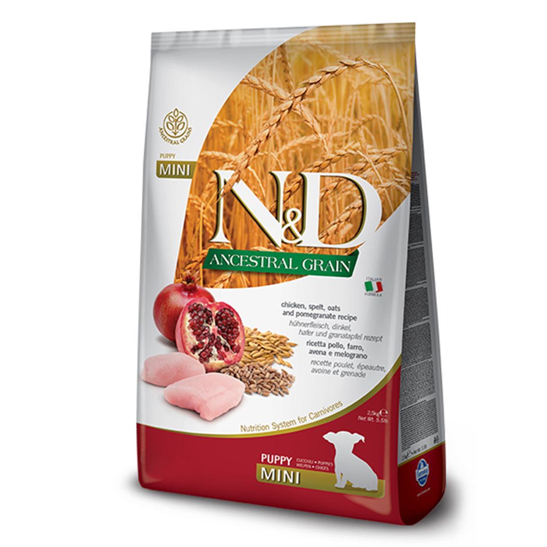 Farmina N&D dog LG PUPPY MINI Piletina & Granat 7 kg