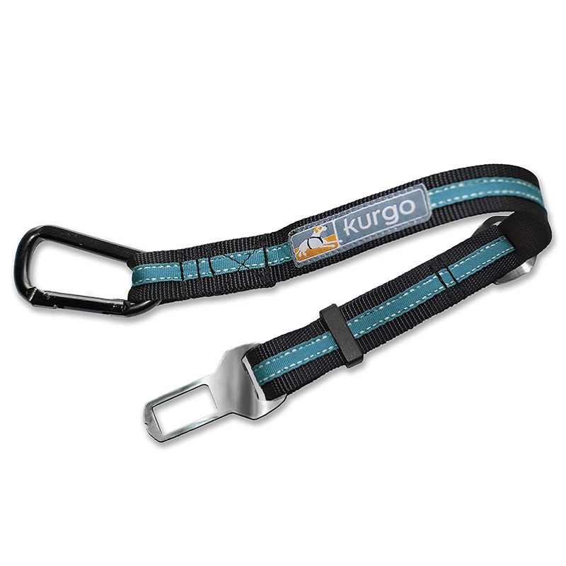 KURGO Direct to Seatbelt Tether Coastal Blue, sigurnosni pojas s mehanizmom za pričvršćivanje