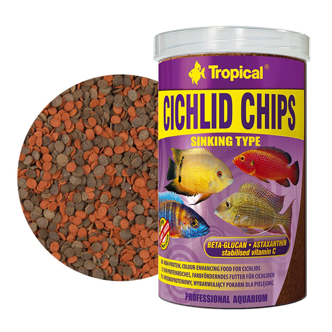 TROPICAL Cichlid chips 1000 ml / 520 g