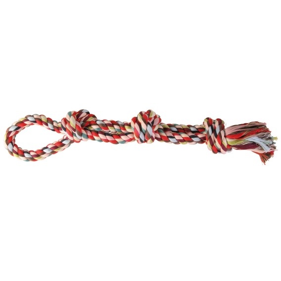 Igračka za pse - pamučna uže s čvorom - 60cm