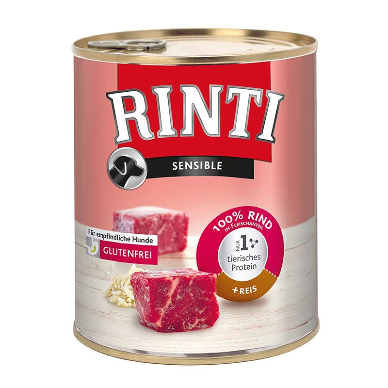 Konzerva RINTI SENSIBLE govedina + riža 800 g