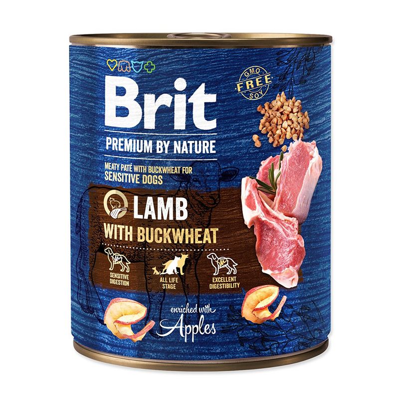 Konzerva Brit premium by Nature Lamb with Buckwheat 800 g