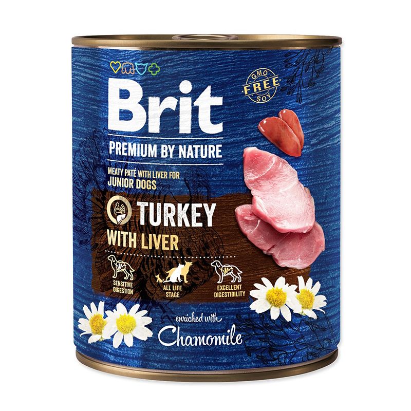 Konzerva Brit premium by Nature Junior Puretina & Jetra 800 g