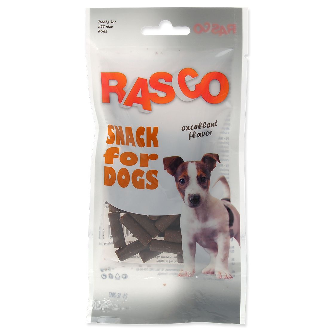 Pochúťka Rasco mini jetrene štapići 50 g