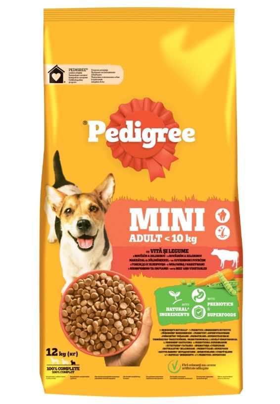 Pedigree Adult Mini govedina i povrće 12 kg
