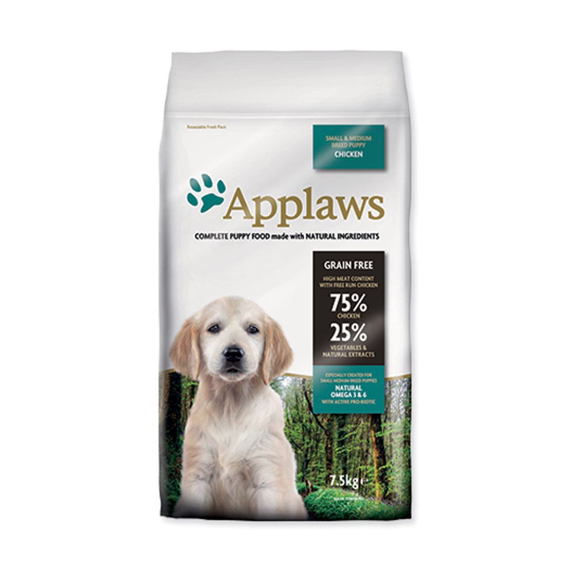 Applaws Dog Puppy Small & Medium Breed Chicken 7,5 kg