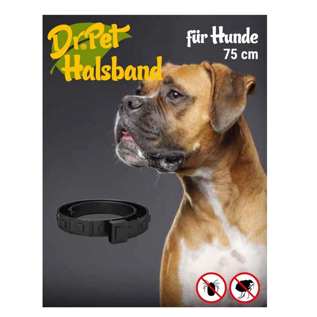 Dr.Pet antiparazitski ovratnik za pse CRVENI 75 cm