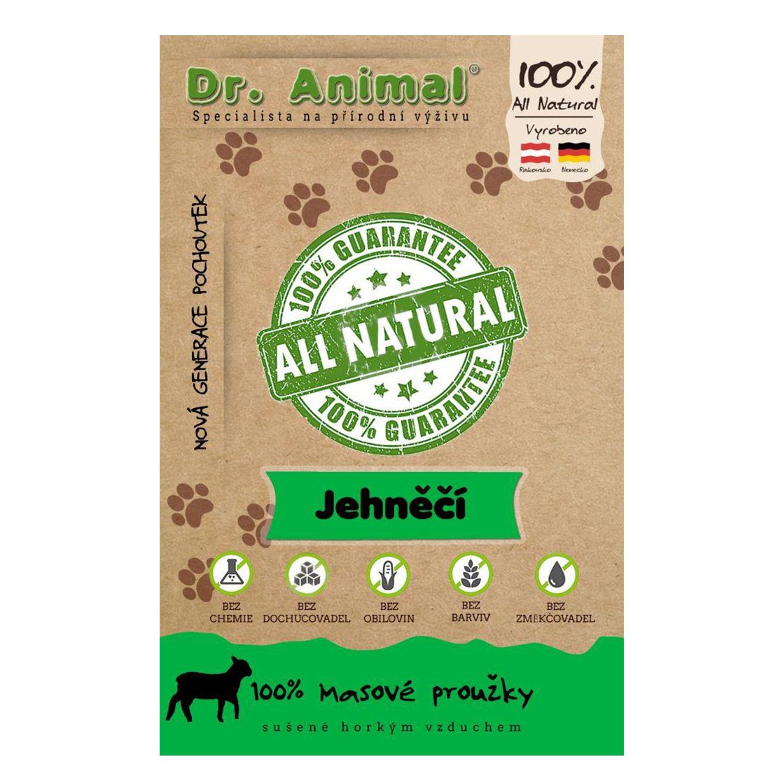 Dr.Animal 100 % janjetina mesni trakovi 80 g