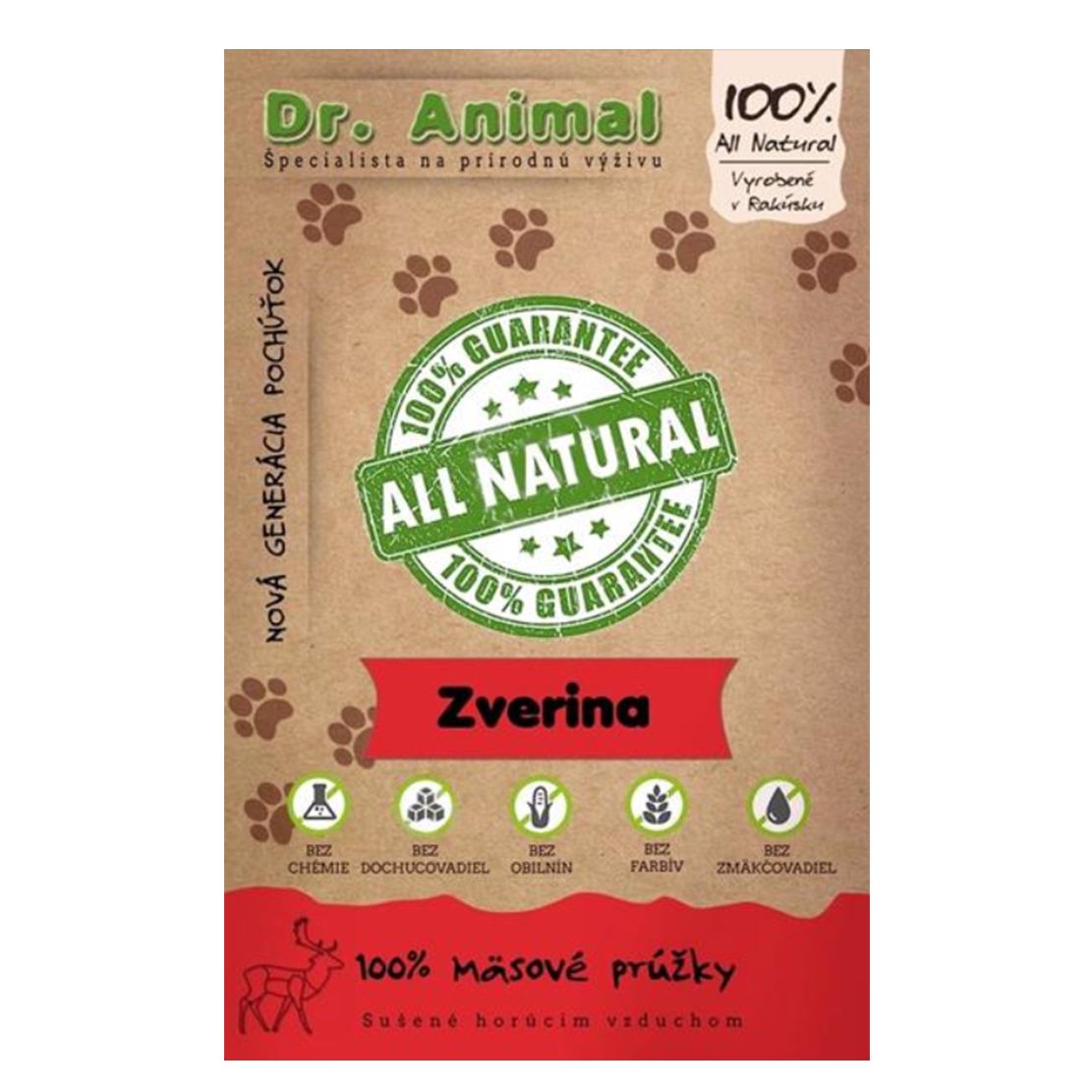Dr.Animal 100 % divljač mesni trakovi 80 g