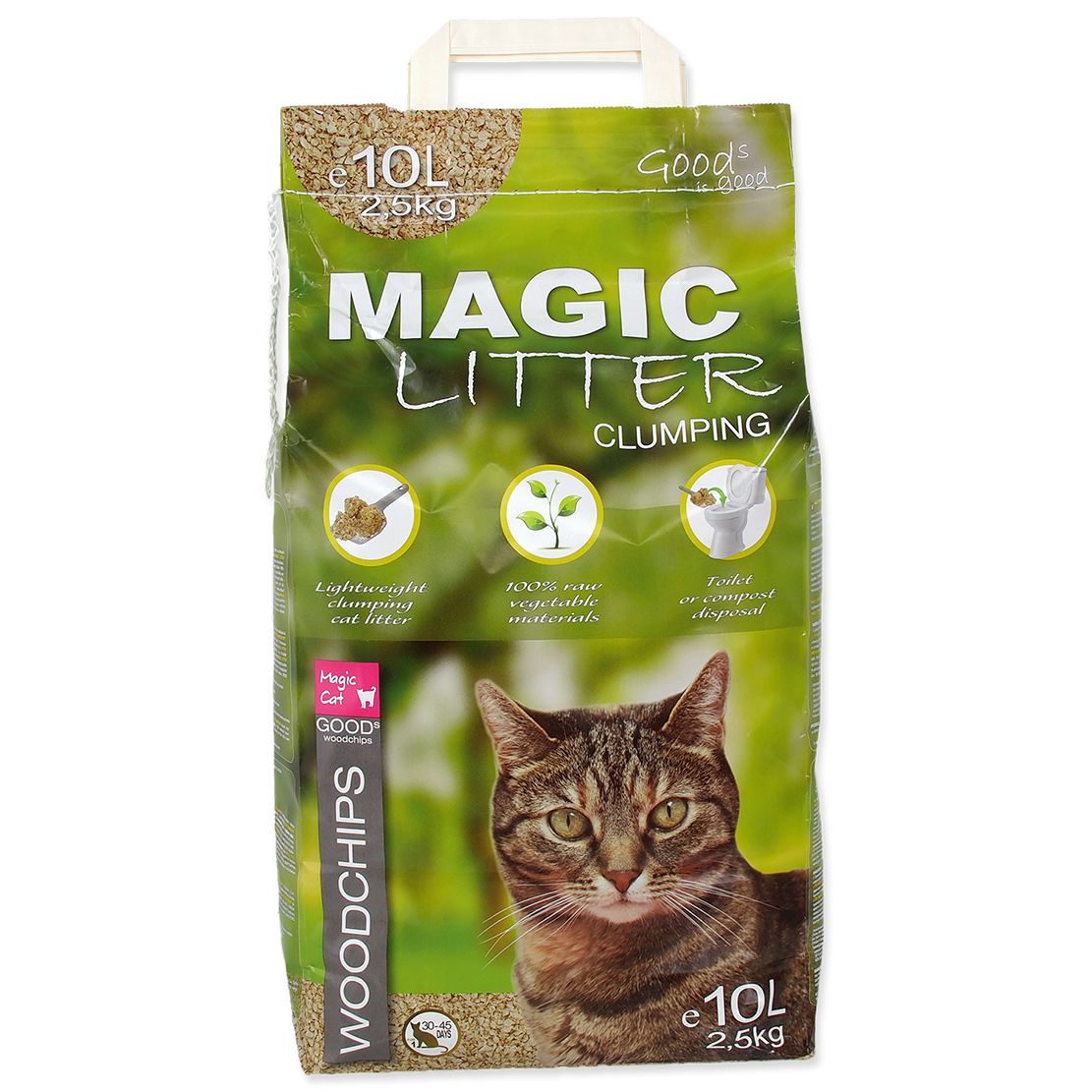 Podloga Magic Cat Litter Drvce 10 l / 2,5 kg