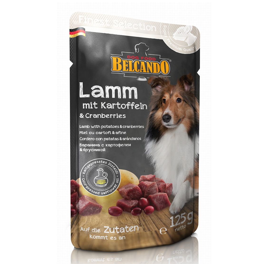 BELCANDO Janjetina s krumpirom i brusnicama - vrećica 125 g