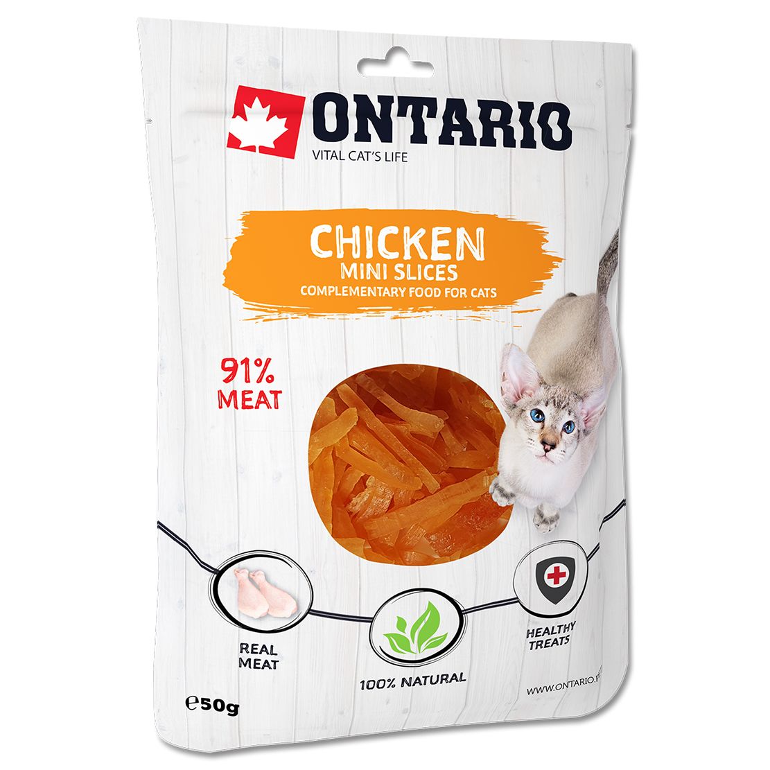 Ontario Cat mini chicken slices 50 g